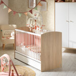 Lit b�b� acces bois blanc (60 x 120 cm)