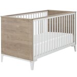 Lit bébé en chêne blond marcel (70 x 140 cm)