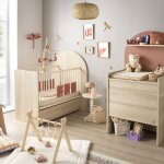 Lit b�b� �volutif arche ch�ne stri� (60 x 120 cm)