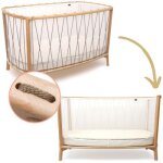 Lit bb volutif kimi mousse v2 hazelnut (60 x 120 cm)