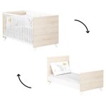 Lit bb volutif little big bed scandi naturel (70 x 140 cm)