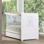 Lit b�b� avec tiroir teddy (60 x 120 cm)