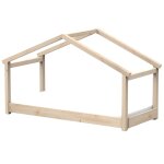 Lit cabane star light 1 finition bois brut (90 x 200 cm)