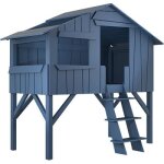 Lit cabane enfant finition laque (coloris au choix)