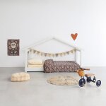 Lit cabane star light 1 finition laqu�e (coloris au choix)