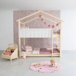 Lit cabane superpos� star light 1 finition laqu�e (coloris au choix)
