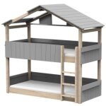 Lit cabane superpos star light 3 finition laque (coloris au choix)