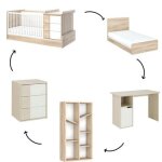 Lit compact évolutif sacha chêne du bocage sans tiroir (70 x 140 cm) Lit compact évolutif sacha chêne du bocage sans tiroir (70 x 140 cm)