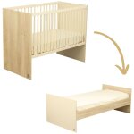 Lit b�b� transformable m�lin�e (60 x 120 cm)
