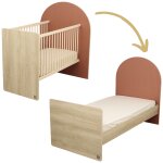 Lit b�b� �volutif arche terracotta (60 x 120 cm)