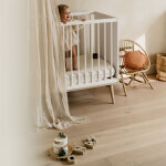Lit �volutif flow white - oak (140 x 70 cm)