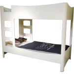 Lit superpos� double fusion blanc (90 x 200 cm)