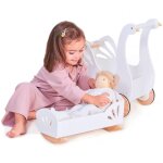 Lit de poup�e � bascule cygne