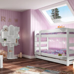 Lit superpos� dominique double 149 cm coloris au choix (90 x 200 cm)