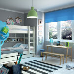 Lit superpos� dominique double 166 cm coloris au choix (90 x 200 cm)