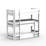 Lit superpos� dominique triple 196 cm coloris au choix (90 x 200 cm)