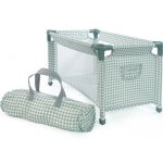 Lit de voyage pour poupée tom vichy vert Lit de voyage pour poupée tom vichy vert