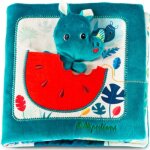 Livre b�b� en tissu papa t'es o�