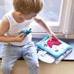 Livre b�b� en tissu papa t'es o�