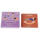 Lot de 10 cartes postures de yoga ( raliser sur une planche d'quilibre)