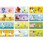 Lot de 12 petits puzzles parents et bébés animaux Lot de 12 petits puzzles parents et bébés animaux