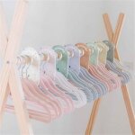 Lot de 15 cintres en velours gris