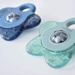 Lot de 2 anneaux de dentition �toile bleu