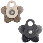 Lot de 2 anneaux de dentition �toile gris