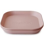 Lot de 2 assiettes carres blush