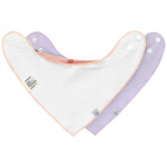 Lot de 2 bavoirs bandanas avec col b�nitier happy fruits cerise