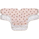 Lot de 2 bavoirs manches longues avec poche little forest lapin