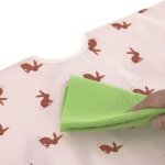 Lot de 2 bavoirs manches longues avec poche little forest lapin