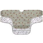 Lot de 2 bavoirs manches longues avec poche little forest renard