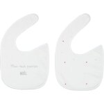Lot de 2 bavoirs de naissance nol