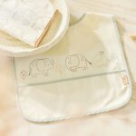 Lot de 2 bavoirs plastifi�s elephant tales