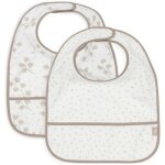 Lot de 2 bavoirs plastifis leafy dreams