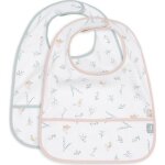 Lot de 2 bavoirs plastifis lovely birds