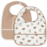 Lot de 2 bavoirs plastifis miffy and friends