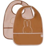 Lot de 2 bavoirs plastifiés miffy peekaboo wild rose Lot de 2 bavoirs plastifiés miffy peekaboo wild rose