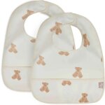 Lot de 2 bavoirs plastifis teddy bear
