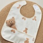 Lot de 2 bavoirs plastifi�s teddy bear