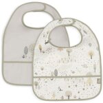 Lot de 2 bavoirs plastifis tiny park