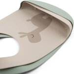 Lot de 2 bavoirs en silicone lalee sable et vert