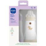 Lot de 2 biberons easy start anti - colique lilas + sable t�tine d�bit 3 (320 ml)