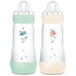 Lot de 2 biberons easy start anti - colique menthe tétine débit 3 (320ml) Lot de 2 biberons easy start anti - colique menthe tétine débit 3 (320ml)