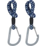 Lot de 2 crochets attaches poussettes noir bleu