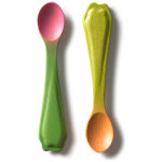 Lot de 2 cuill�res en bois d'h�v�a ramona and cathy