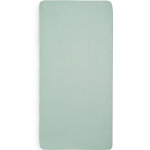 Lot de 2 draps housses en coton ash green (60 x 120 cm)