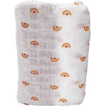 Lot de 2 draps housse en coton bio sunlight (65 x 130 cm)