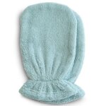 Lot de 2 gants de toilette en coton bio sea mist